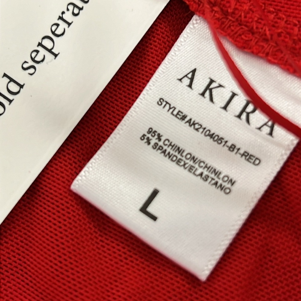 NWT Akira Sasha Embellished Mesh Long Sleeve Bodysuit/Pants Set Size Large - Picture 12 of 13